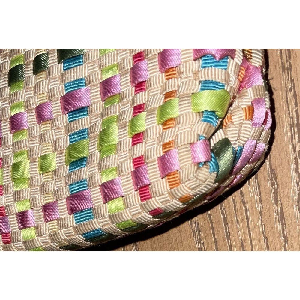 The Sak‎ Spring Bouquet pastel ribbon woven bag purse removeable strap microbag - Picture 3 of 16